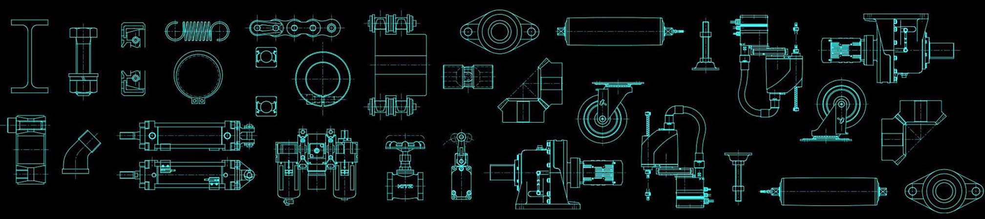 Mechanical Parts CAD Library Union Parts